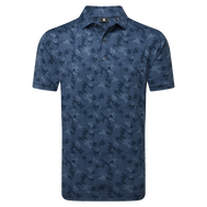 Polo en fil d'Ecosse imprimé camouflage