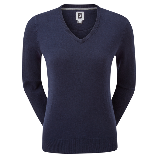 Pullover en laine col V