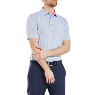 Polo en fil d'Ecosse imprimé bourgeon