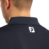 Polo Stretch Piqué uni avec col en tricot