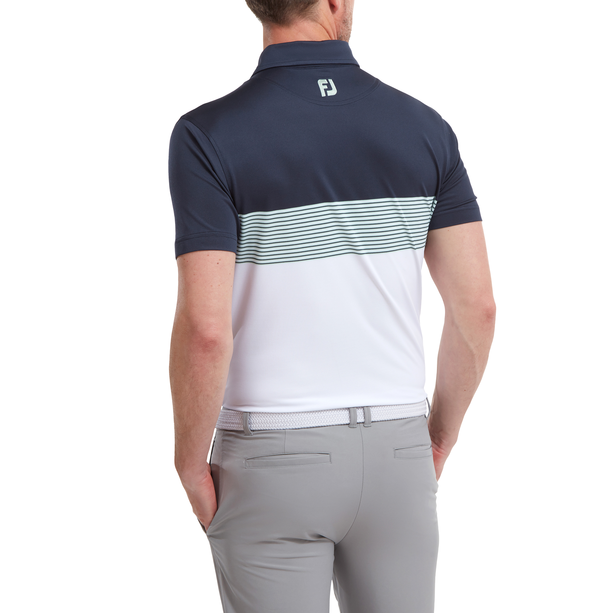 Polo Piqu&eacute; avec blocs de couleurs