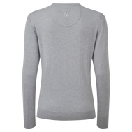 Wollmischpullover mit V-Ausschnitt