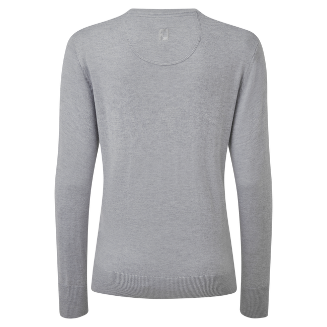 Wollmischpullover mit V-Ausschnitt