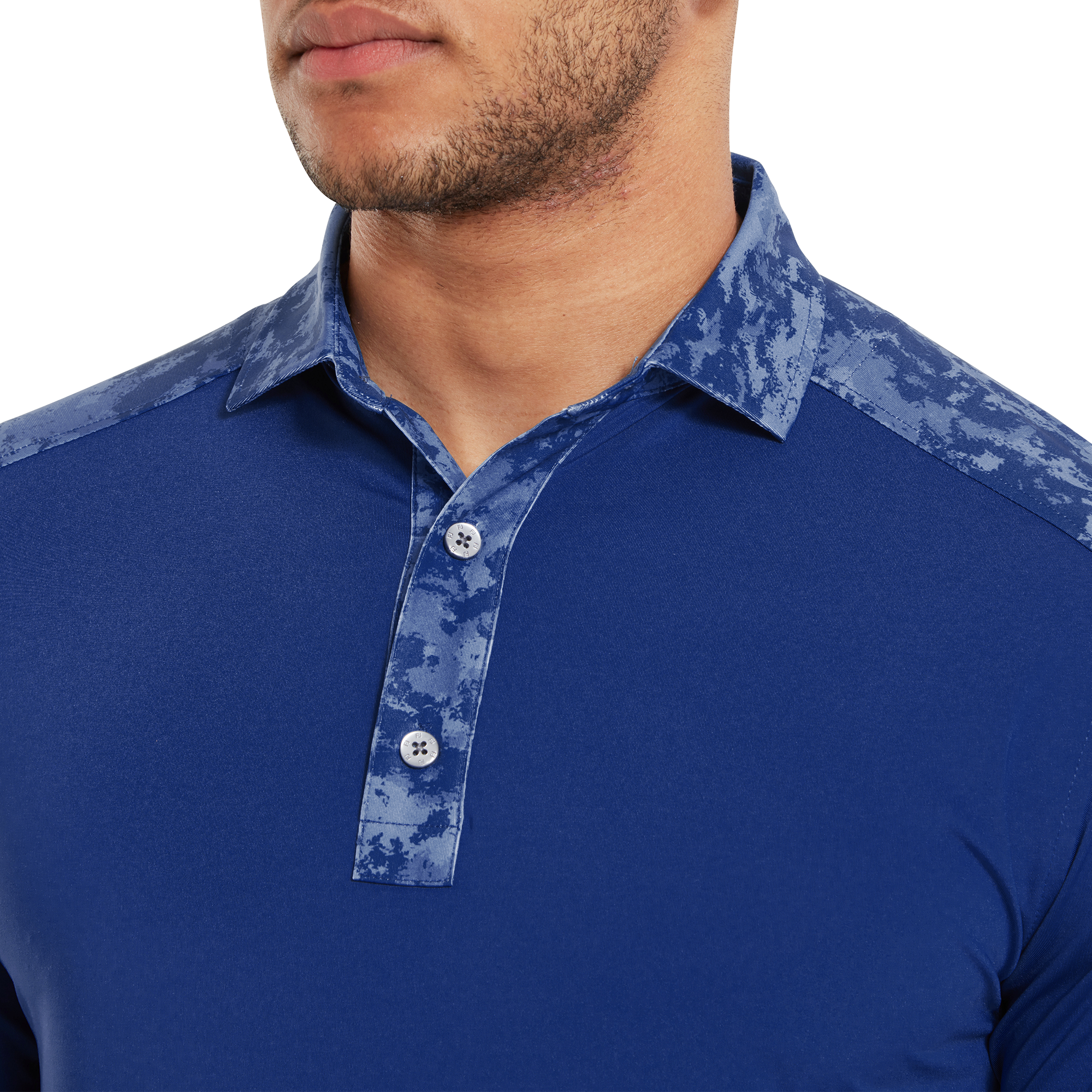 Polo imprim&eacute; Camouflage sur col et &eacute;paules