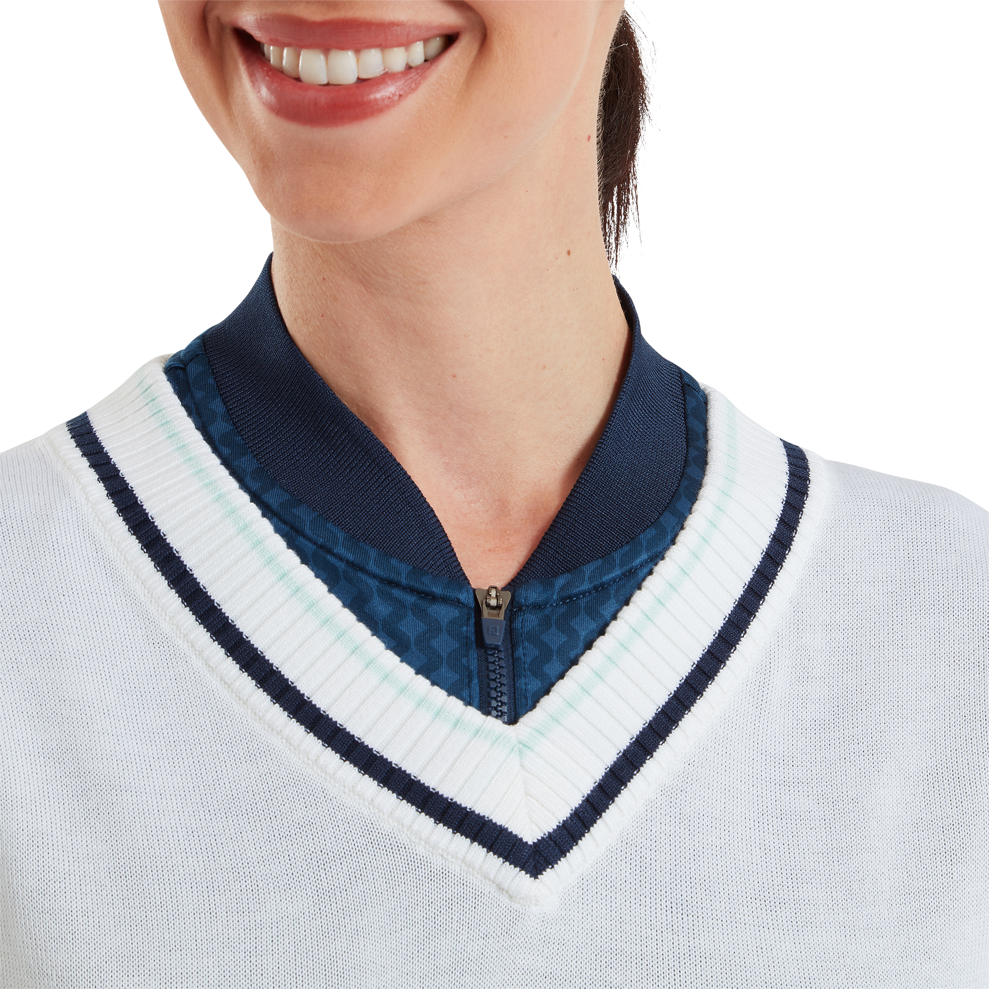 Sweat sans manche &agrave; col V