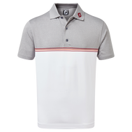 Polo fil d'Ecosse avec blocs de couleurs