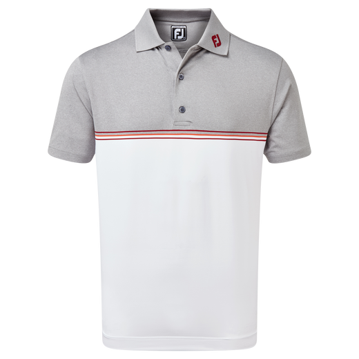 Polo fil d'Ecosse avec blocs de couleurs
