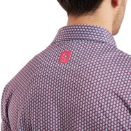 Polo  en fil d'Ecosse imprimé coquilles St Jacques