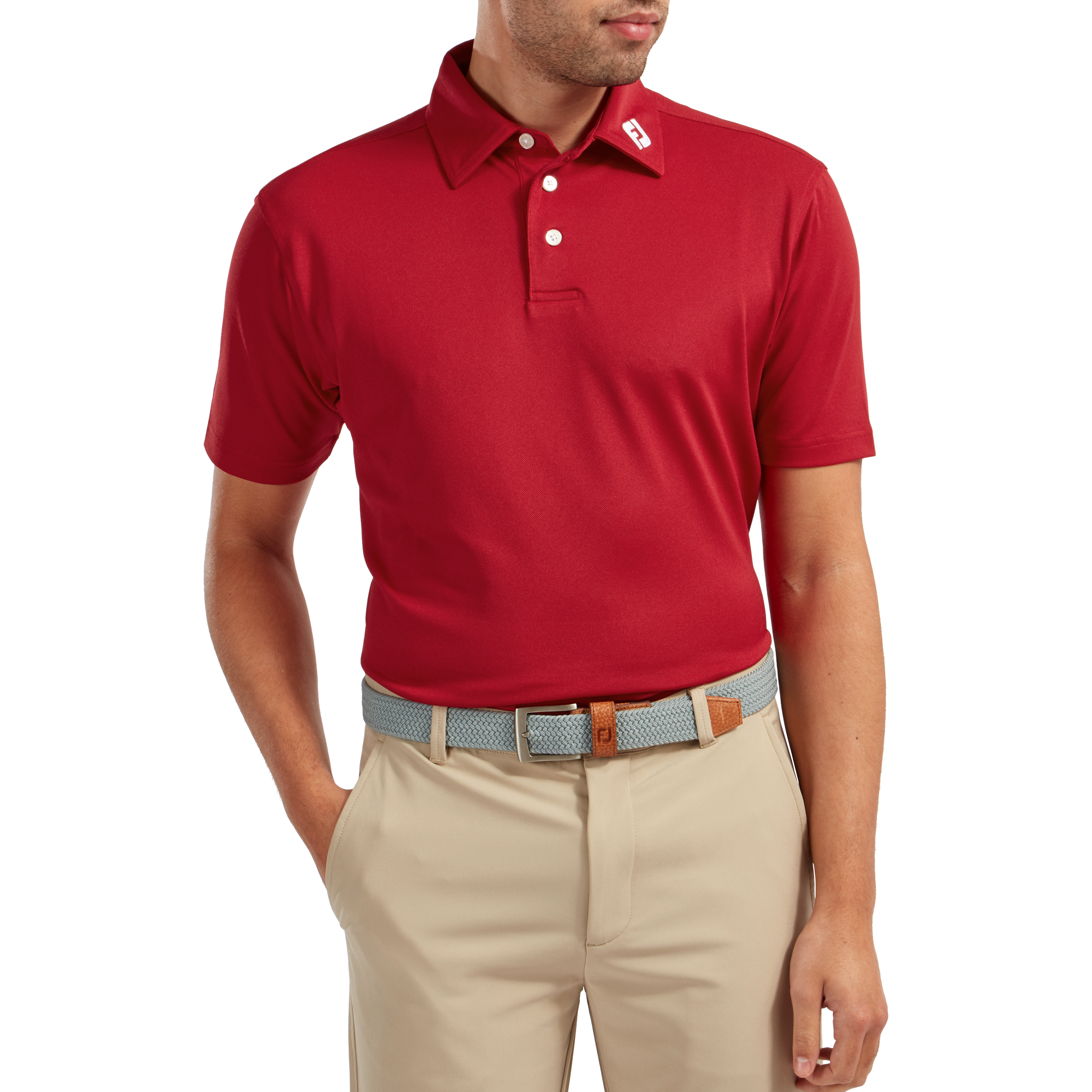 Polo stretch piqu&eacute; uni