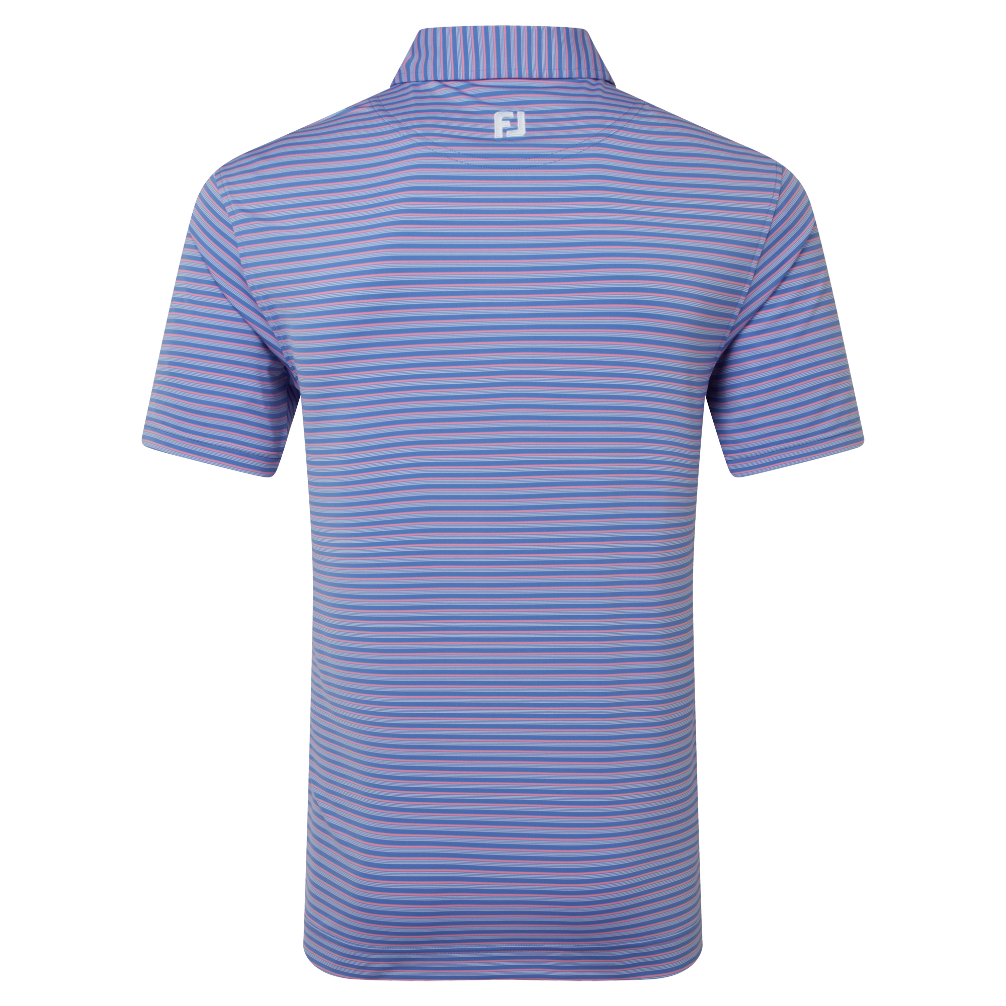 Polo en fil d'Ecosse &agrave; rayures ombr&eacute;es