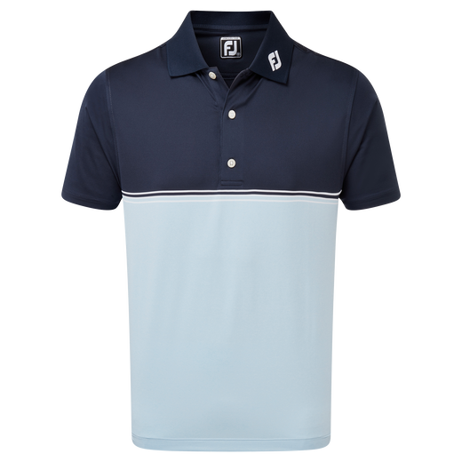 Polo fil d'Ecosse avec blocs de couleurs