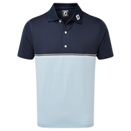 Polo fil d'Ecosse avec blocs de couleurs