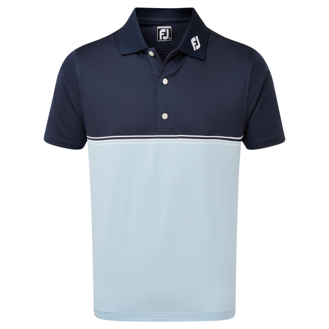 Polo fil d'Ecosse avec blocs de couleurs