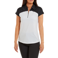 Polo à mancheron avec blocs de couleurs