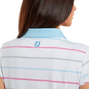 Polo Jacquard &oelig;il d&#39;oiseau &agrave; rayures