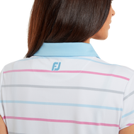 Polo Jacquard œil d'oiseau à rayures