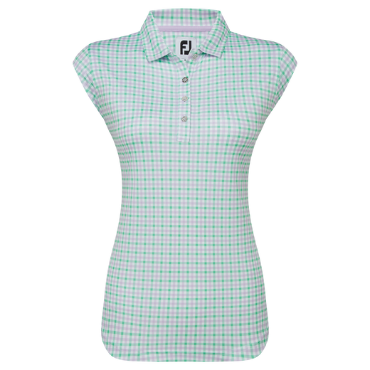 Polo Interlock imprimé Vichy