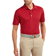 Polo Stretch Piqué uni avec col en tricot