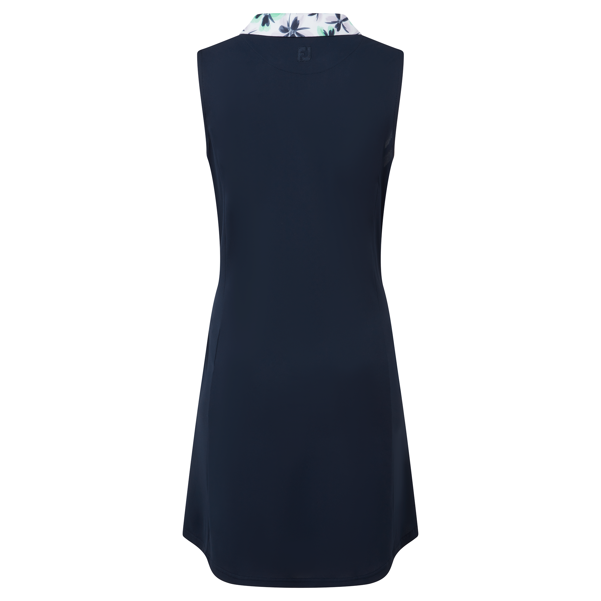 Robe avec encolure fleurie