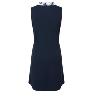 Robe avec encolure fleurie