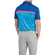 Polo Interlock avec blocs de couleurs