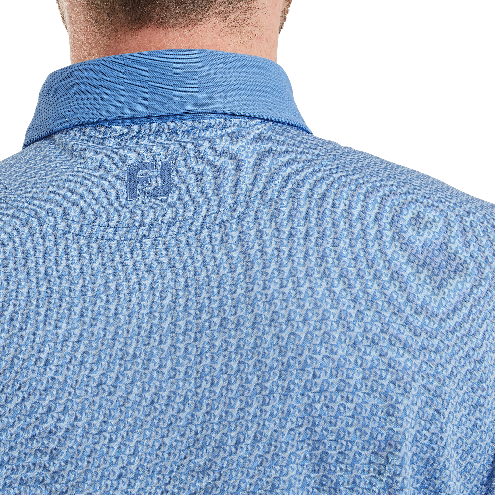 Polo Jacquard imprim&eacute; g&eacute;om&eacute;trique