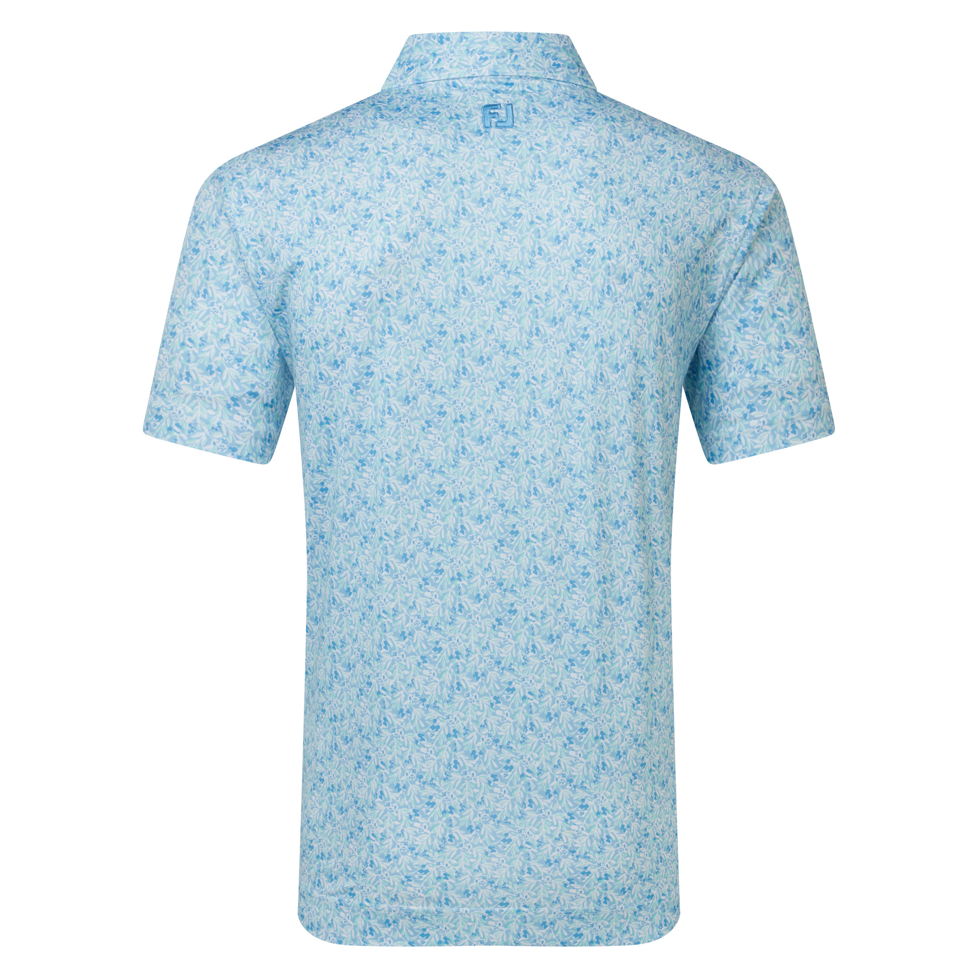 Polo en fil d'Ecosse imprim&eacute; floral