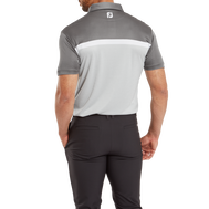 Polo Interlock avec blocs de couleurs