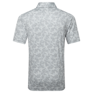 Polo en fil d'Ecosse imprimé camouflage