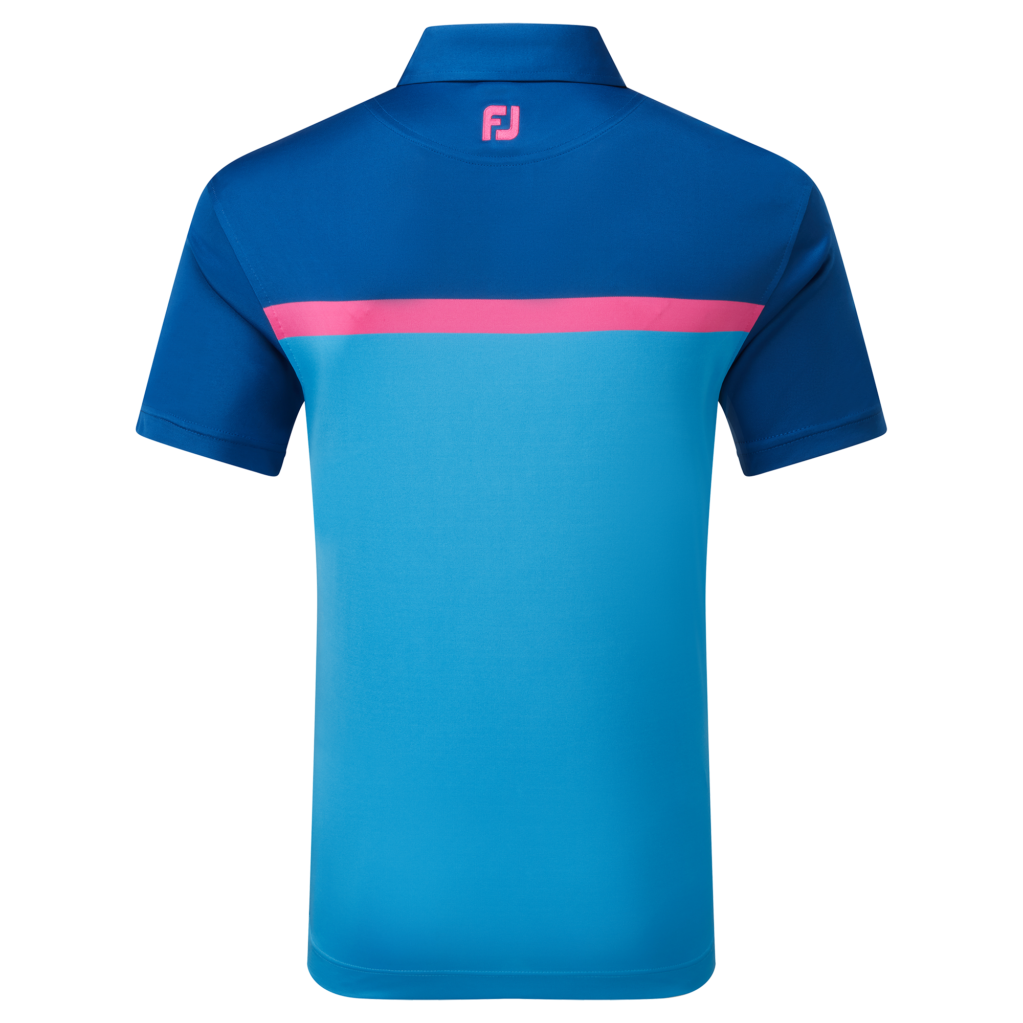 Polo Interlock avec blocs de couleurs