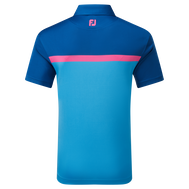 Polo Interlock avec blocs de couleurs