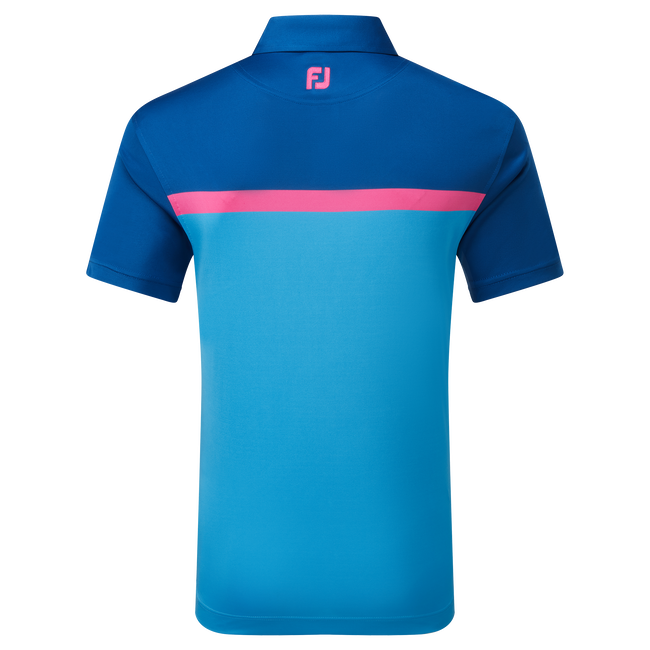 Polo Interlock avec blocs de couleurs