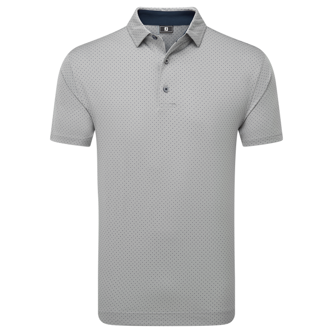 Polo en fil d'Ecosse imprimé points