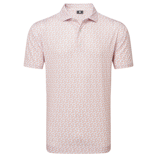 Polo en fil d'Ecosse impression florale