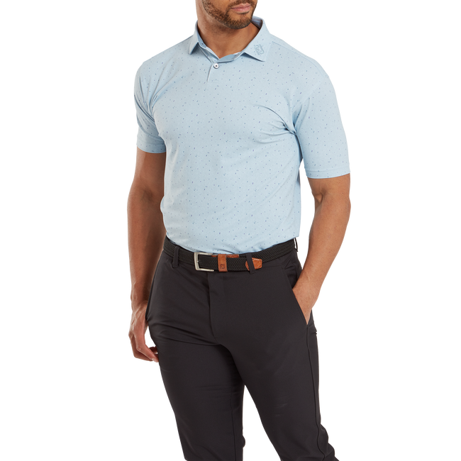 Polo piqué avec texture Tweed