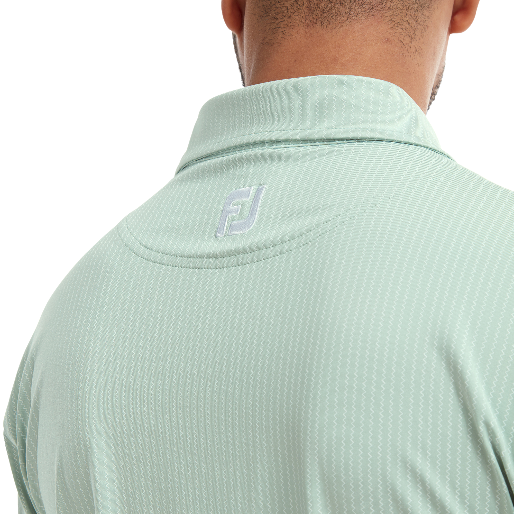 Polo en Fil d'Ecosse imprim&eacute;s Zig-Zag