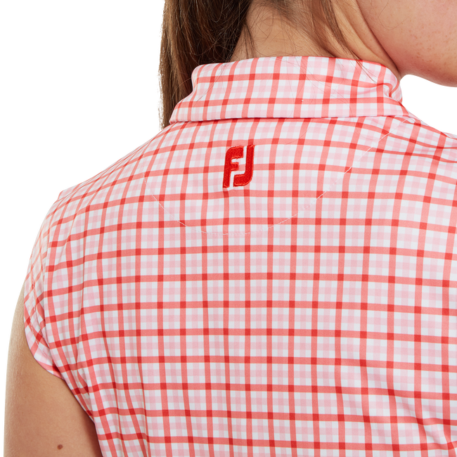 Polo Interlock imprimé Vichy