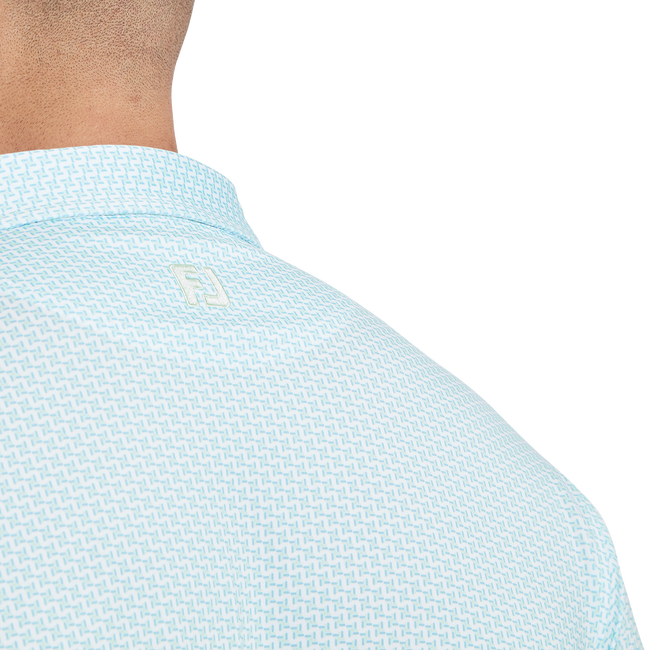 Polo en fil d'Ecosse imprimé pied de poule