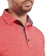 Polo en fil d'Ecosse impression chinée