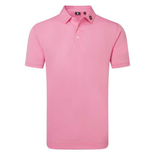 Polo Stretch Piqu&eacute; uni avec logo FJ sur col