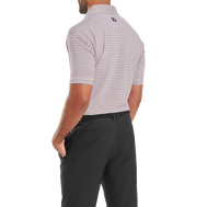 Polo en fil d'Ecosse à rayures