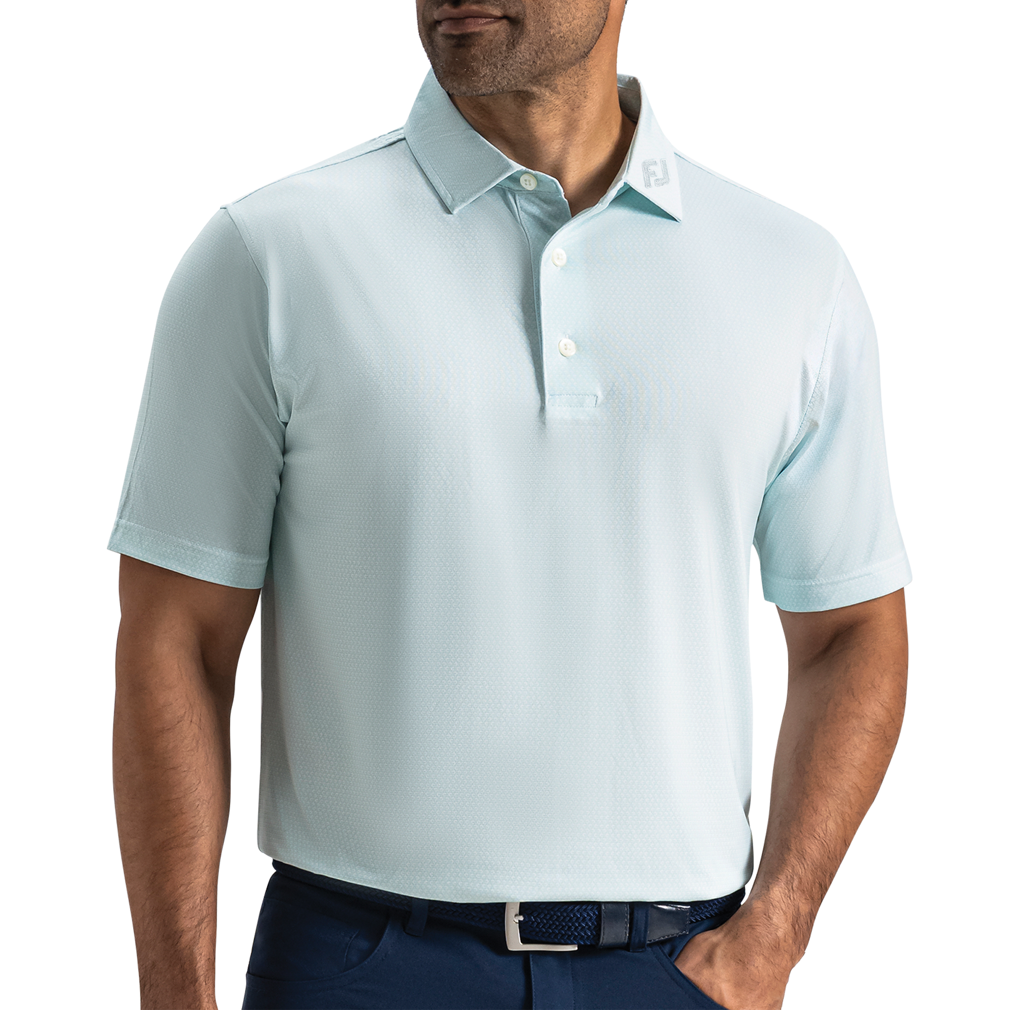 Polo en fil d'Ecosse avec logo Heritage