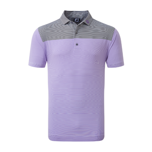 Polo ray&eacute; avec blocs de couleurs