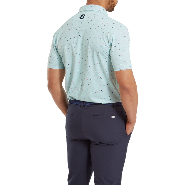 Polo piqué avec texture Tweed