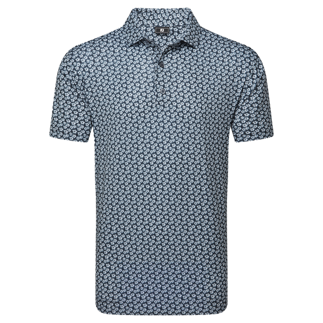 Polo en fil d'Ecosse impression florale