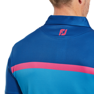 Polo Interlock avec blocs de couleurs