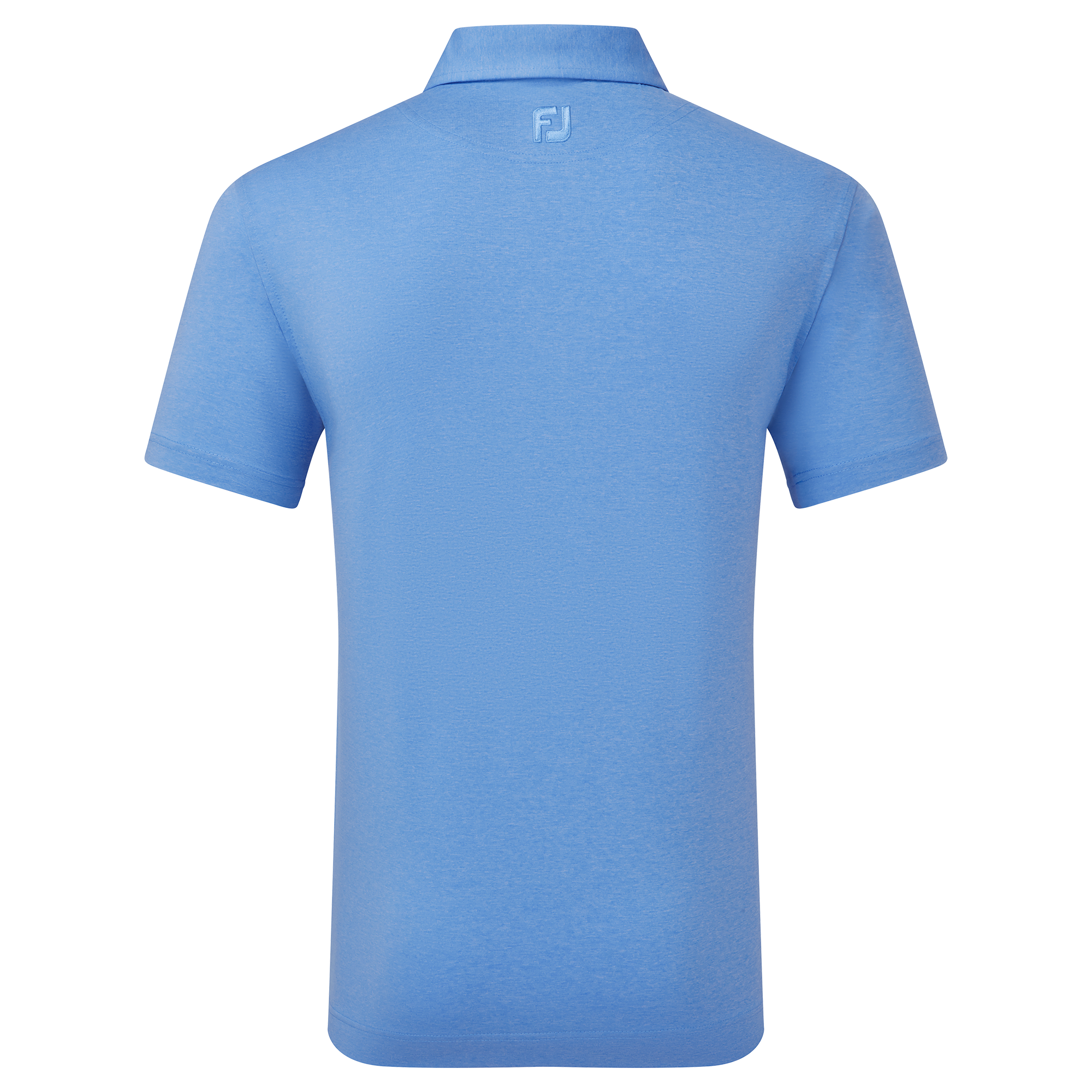 Polo chin&eacute; uni en fil d'Ecosse