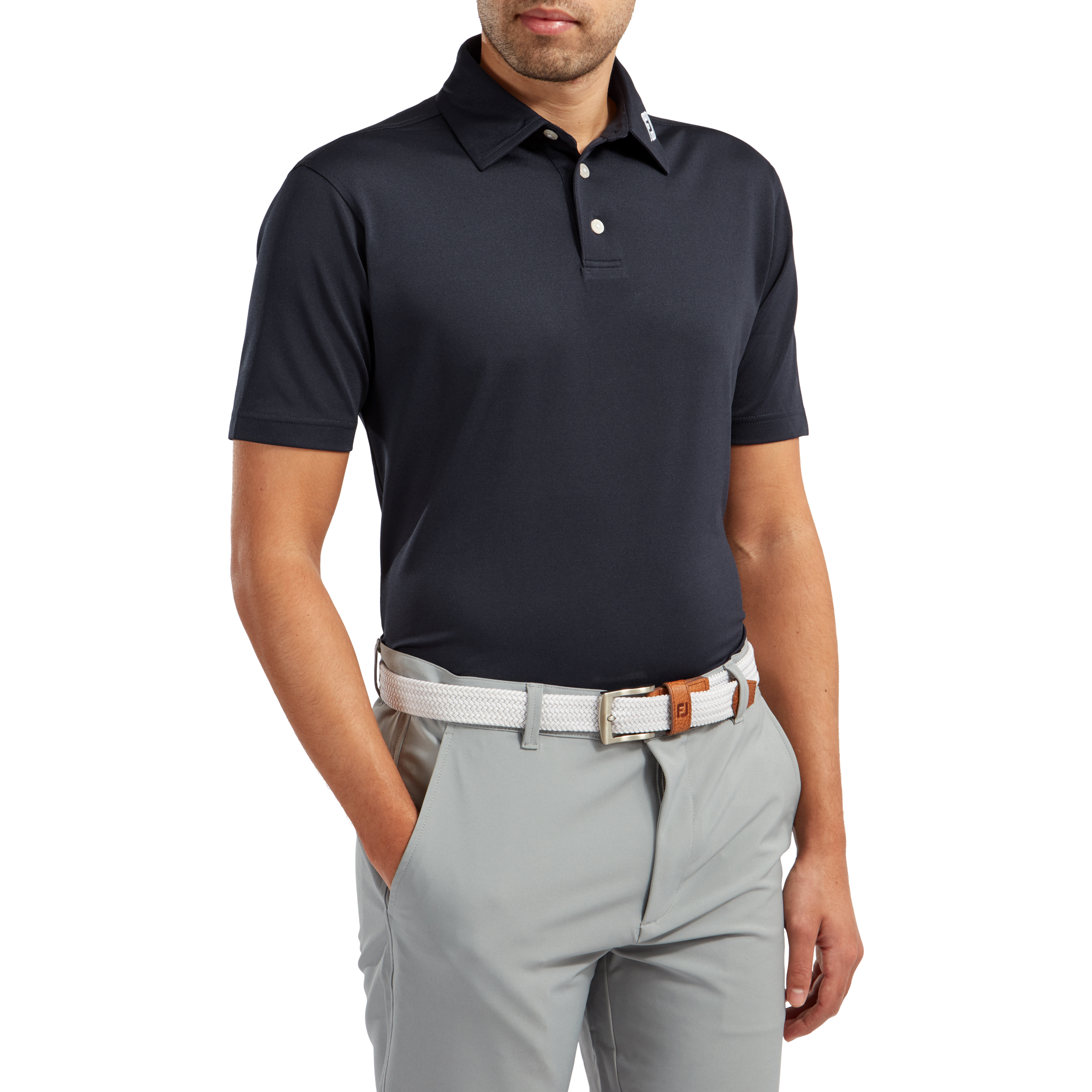 Polo stretch piqu&eacute; uni