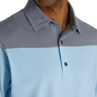 Polo ray&eacute; avec blocs de couleurs