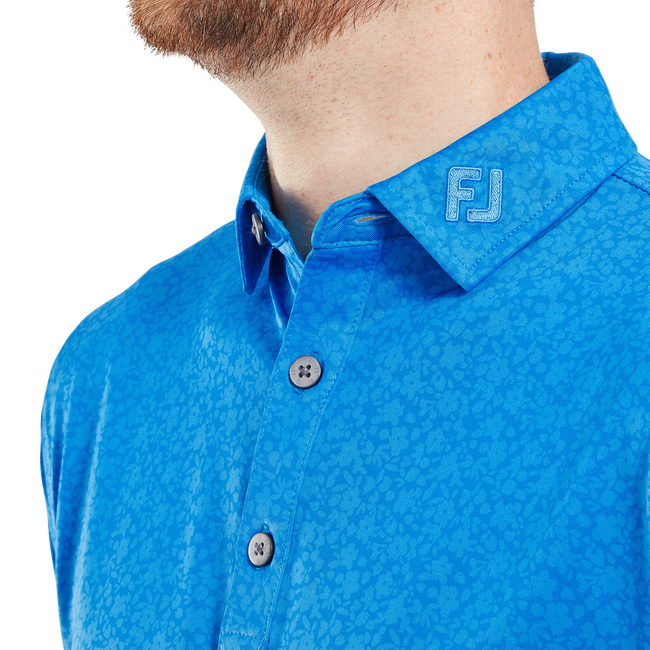 Polo en fil d'Ecosse impression florale